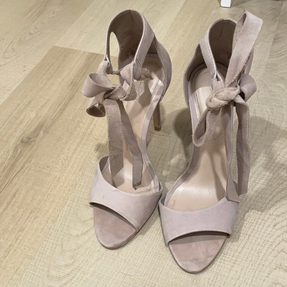 Aldo ankle tie heels